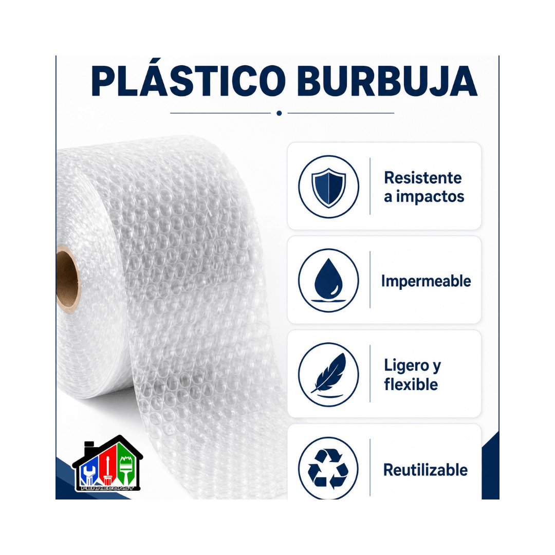 PLASTICO BURBUJA 25 METROS X 50CM DE ANCHO9