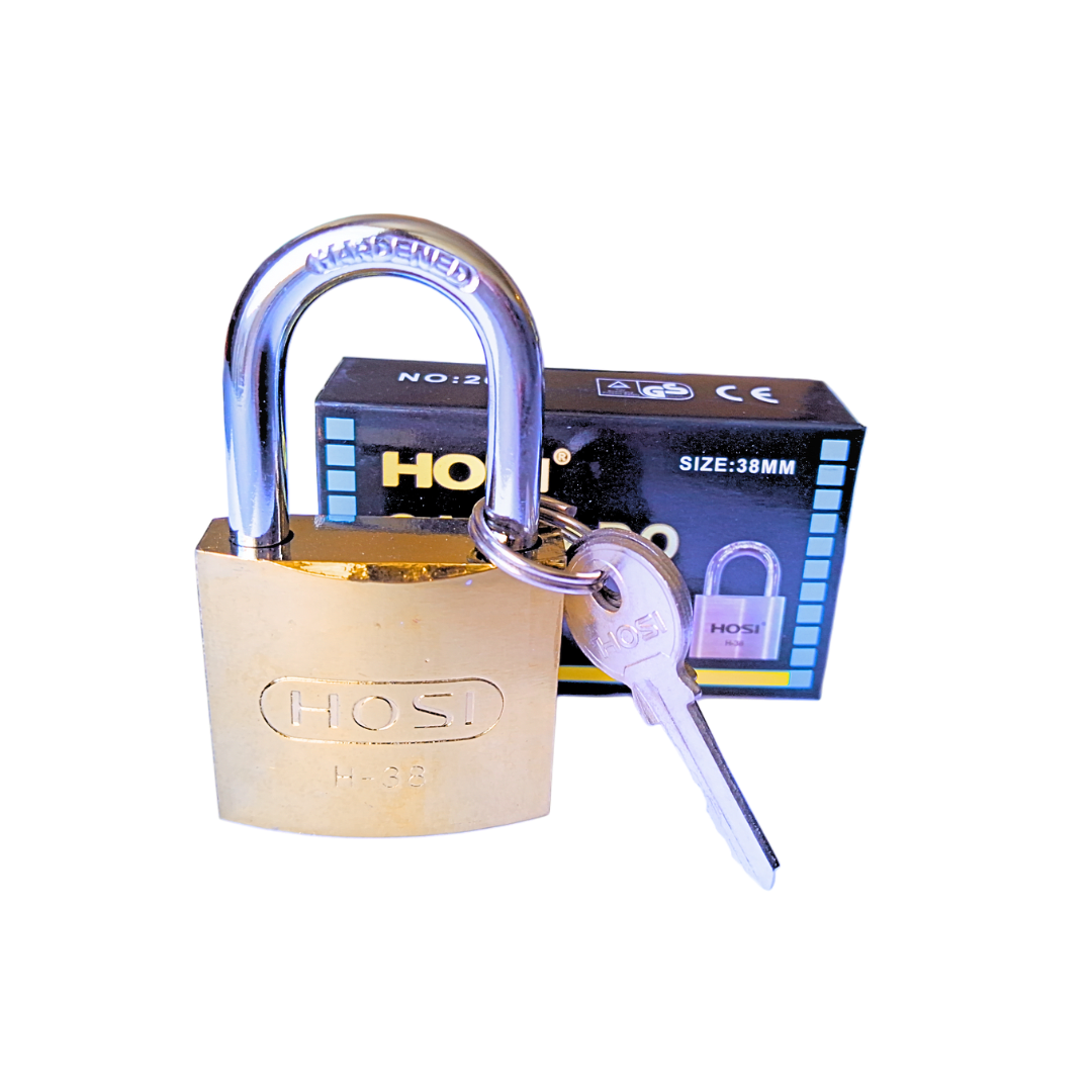 CANDADO HOSI DE 38MM CON 3 LLAVES3
