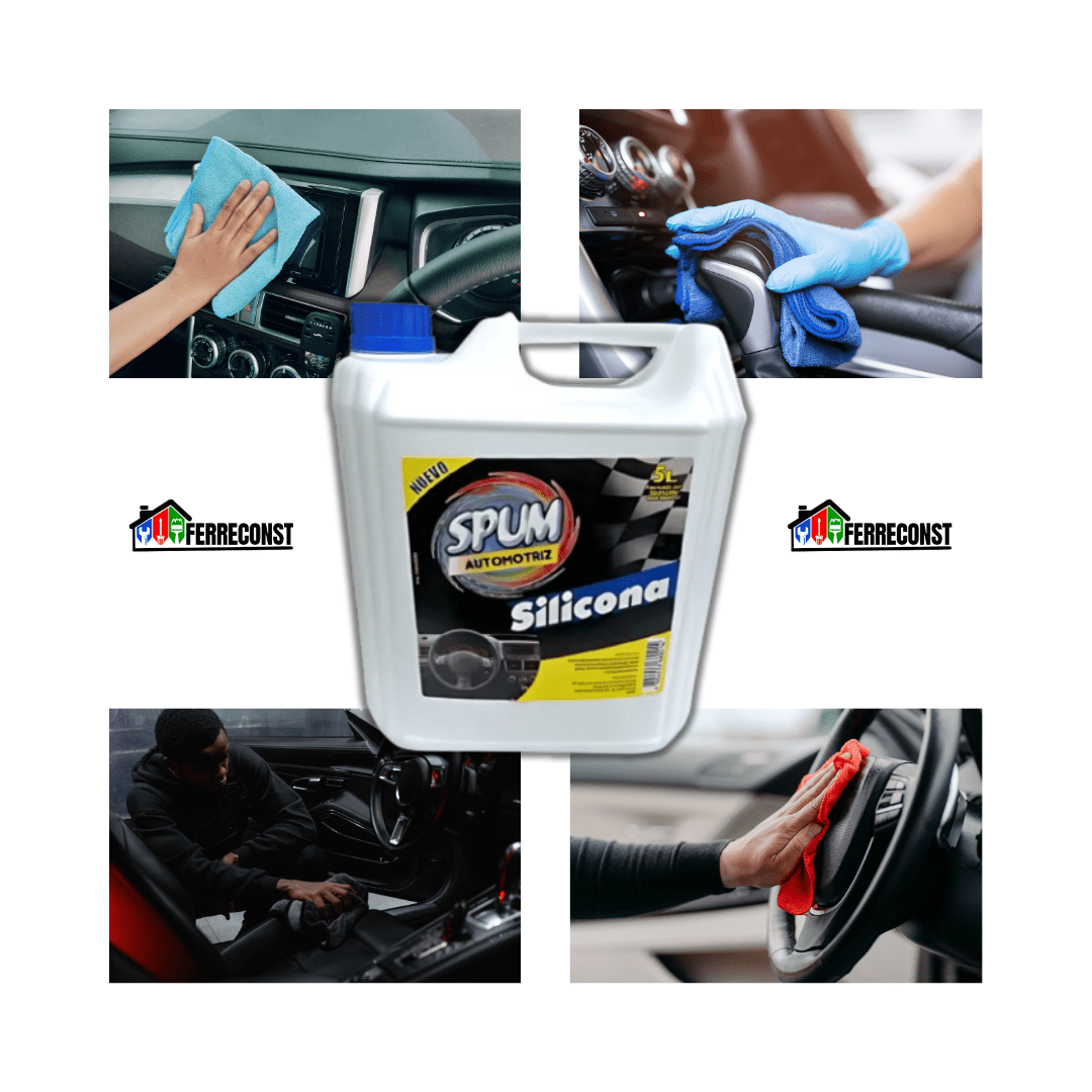 SILICONA PARA TABLERO, CUERO, PLÁSTICOS AUTOMOTRIZ SPUM 5 L2