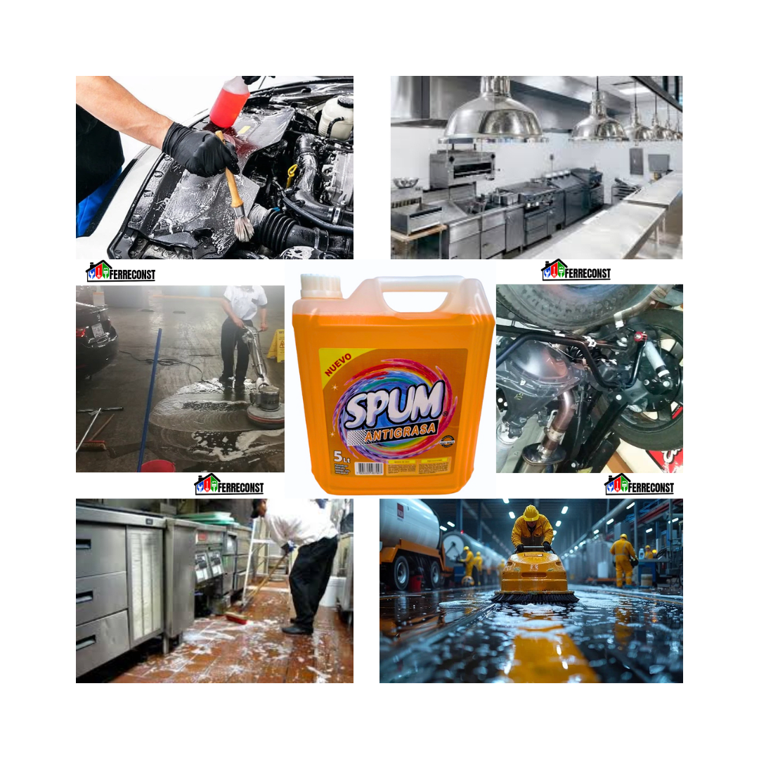 DESENGRASANTE INDUSTRIAL UNIVERSAL SPUM 5 LITROS4