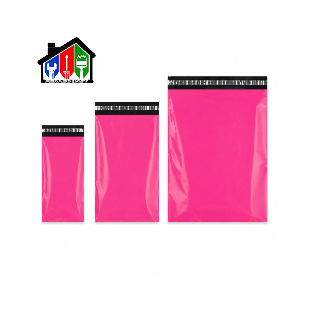 BOLSAS COURIER AUTOADHESIVAS FUCSIA 50X70 DE 100 UNIDADES9