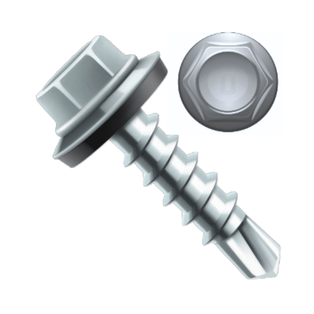 TORNILLO AUTOPERFORANTE CABEZA HEXAGONAL 12x1 CAJA 100 PCS8