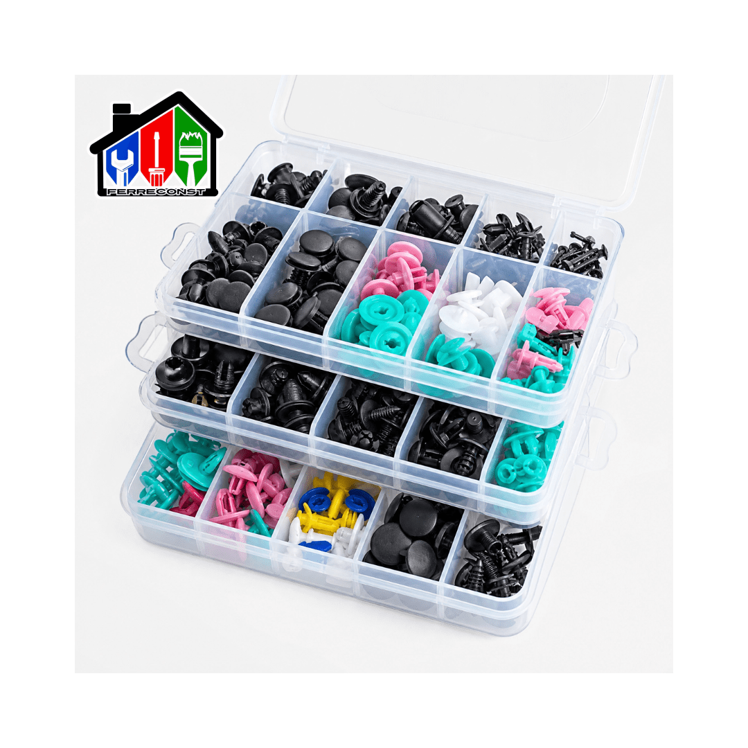 KIT DE CLIP BROCHES RETENCIÓN PARA AUTOS  725 PIEZAS5