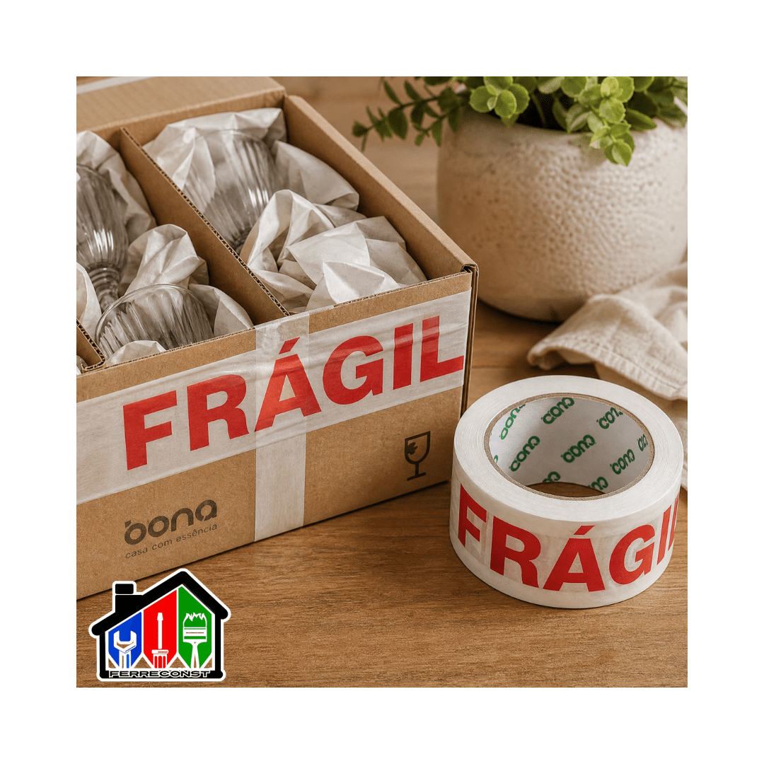 CINTA FRAGIL DE EMBALAJE 200MT X4.8 PACK DE 3 UNIDADES3