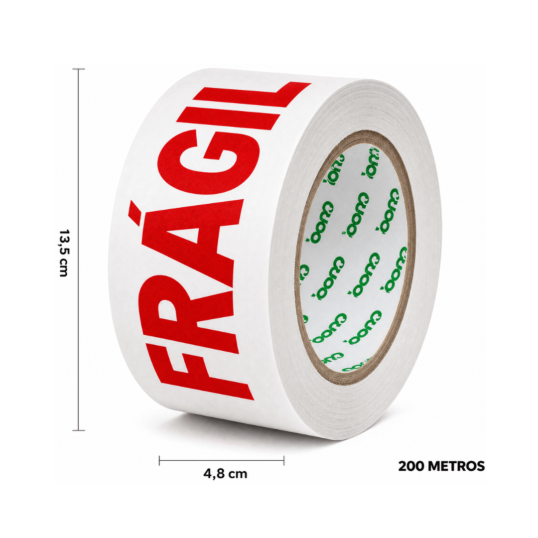 CINTA DE EMBALAJE FRAGIL 200MT X 4.8CM 1 UNIDAD4