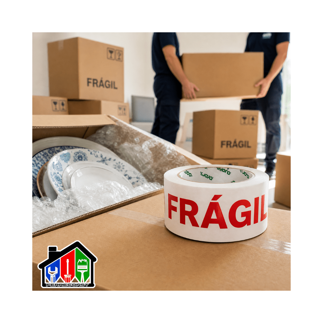 CINTA FRAGIL DE EMBALAJE 200MT X4.8 PACK DE 3 UNIDADES6