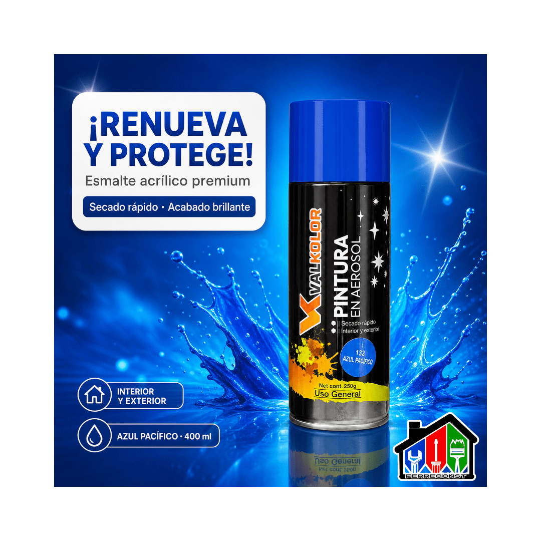PINTURA AZUL PACIFICO DE USO GENERAL 400ML2
