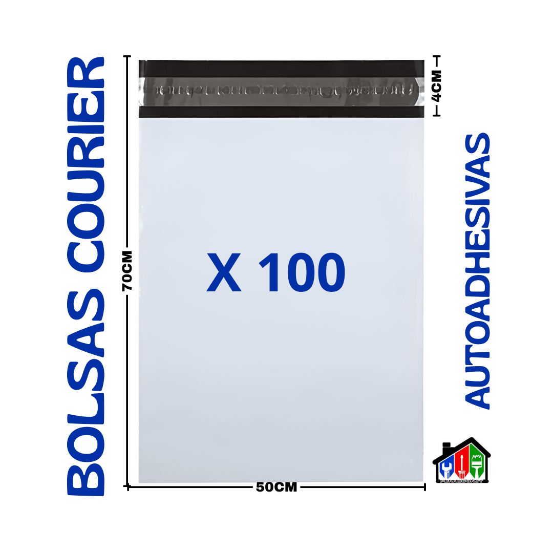 BOLSAS COURIER / SOBRES AUTOADHESIVOS BLANCO 50X70CM 100 UNIDADES2