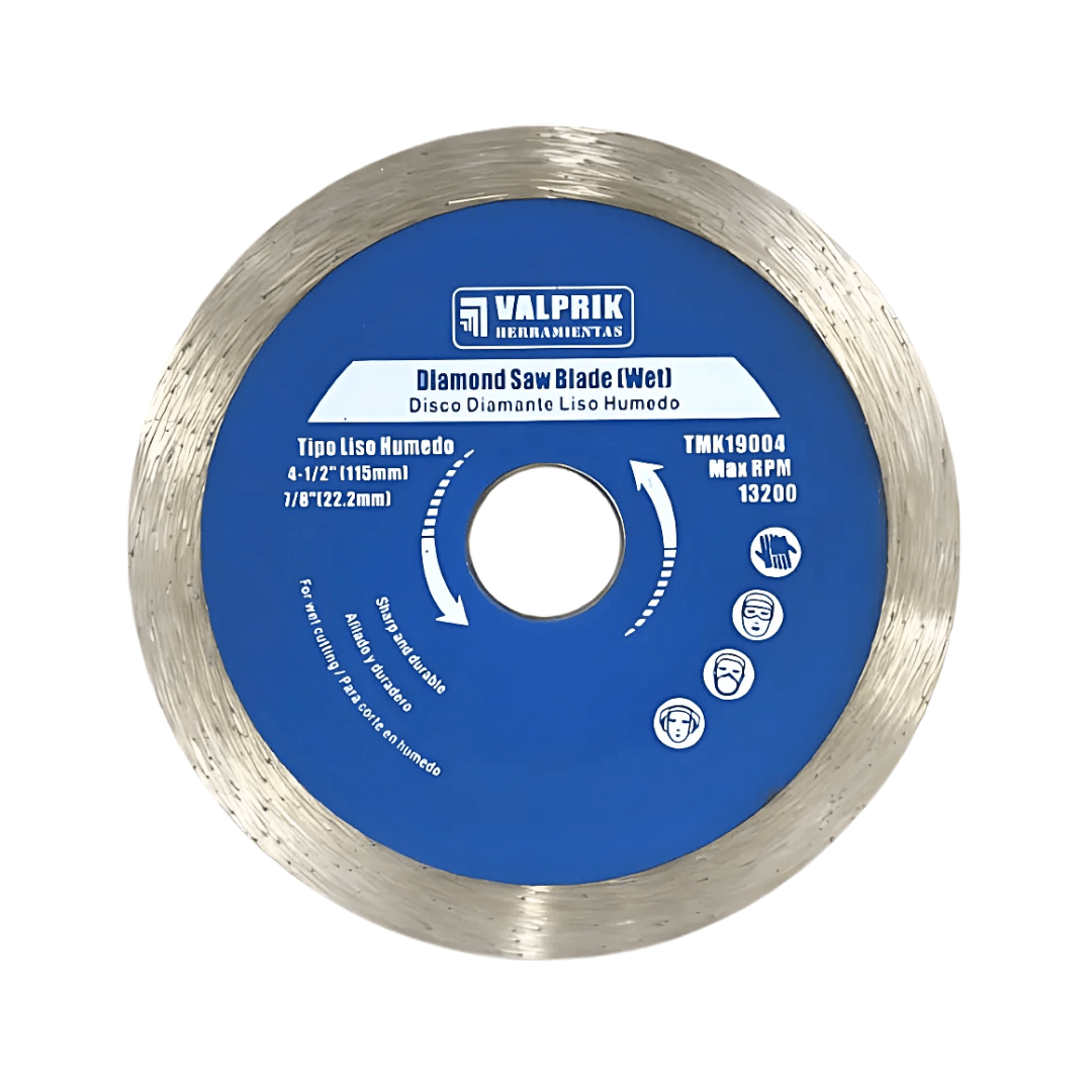 DISCO DIAMANTADO 4 1/2 CORTE LISO HUMEDO-SECO PARA CERAMICA 0