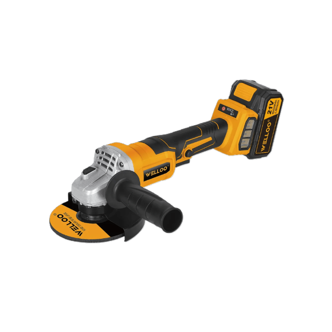 ESMERIL ANGULAR INALAMBRICO 21V + 2 BATERIAS WELLOO2