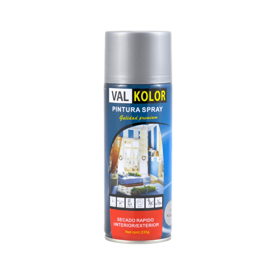 Pintura color Aluminio Uso General 400ml Valkolor2