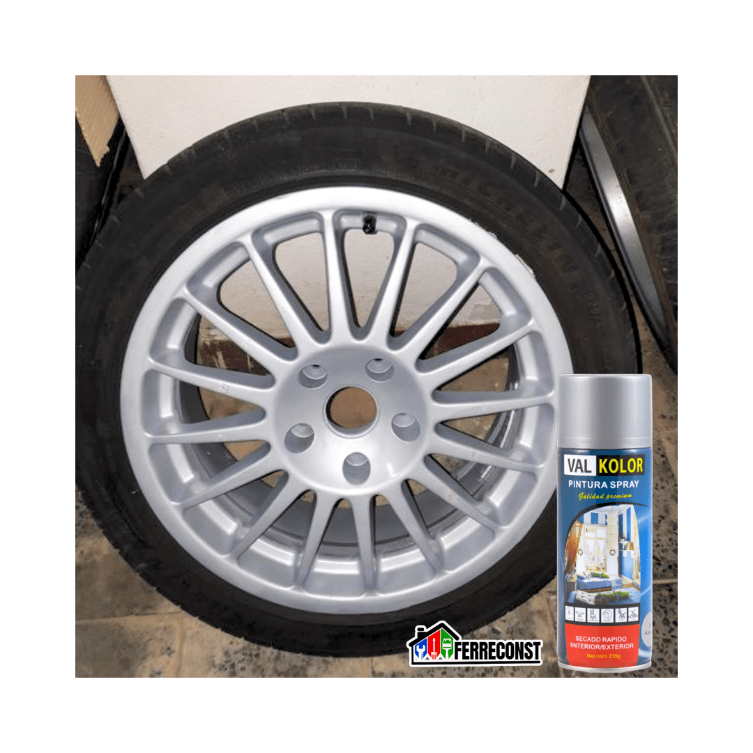 Pintura color Aluminio Uso General 400ml Valkolor5