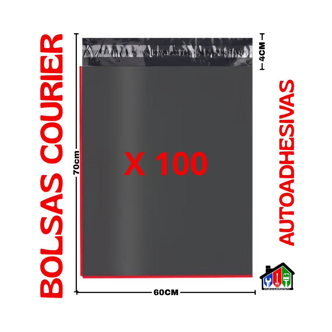 BOLSAS COURIER AUTOADHESIVAS NEGRO 60X70CM PACK DE 100 UNDS2