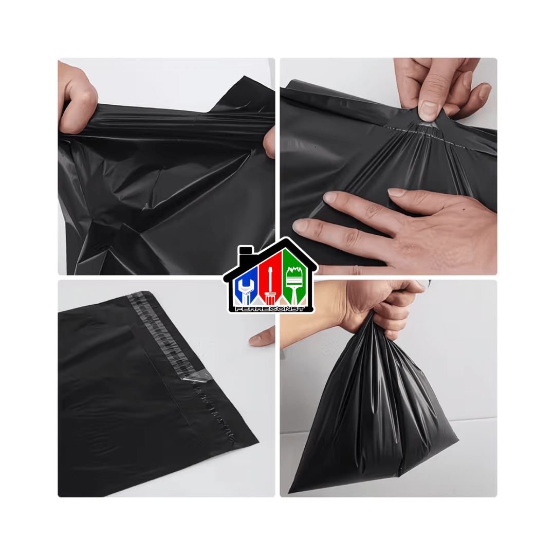 BOLSAS COURIER AUTOADHESIVAS NEGRAS 40X55CM X100 UNID8
