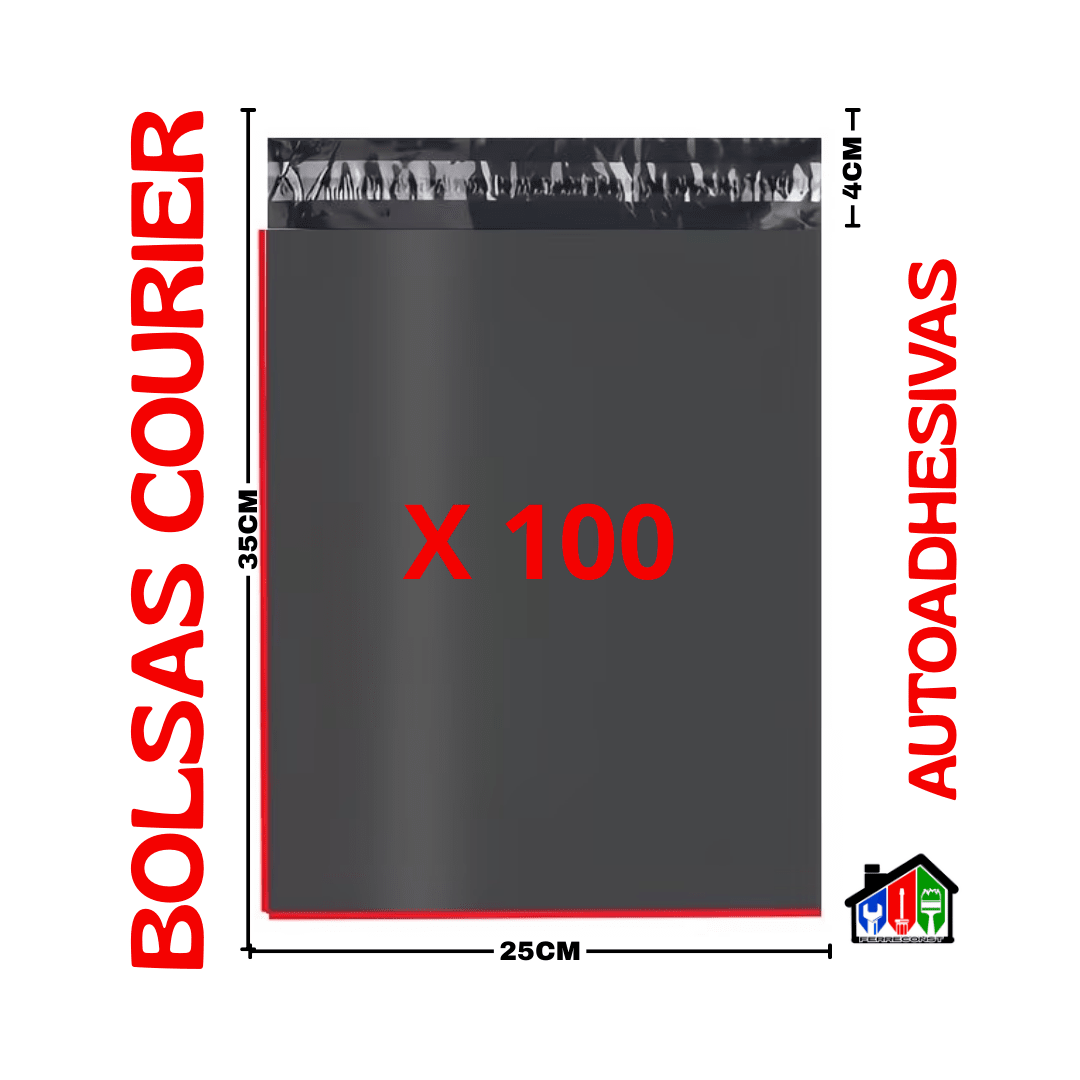 BOLSAS COURIER NEGRAS 25X35CM PACK DE 100 UNIDADES2