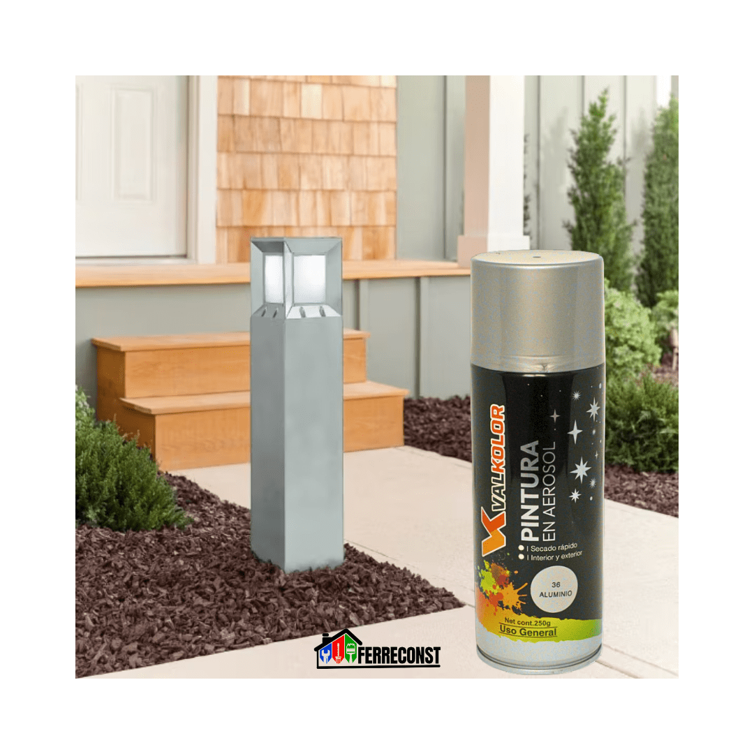 Pintura color Aluminio Uso General 400ml Valkolor8