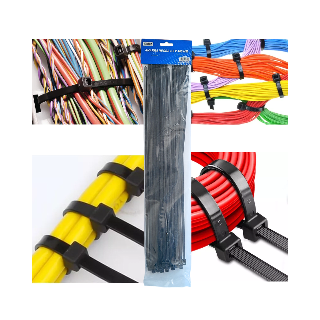 AMARRAS NEGRAS DE 40CM X 4.8MM BOLSA DE 50 UNIDADES3