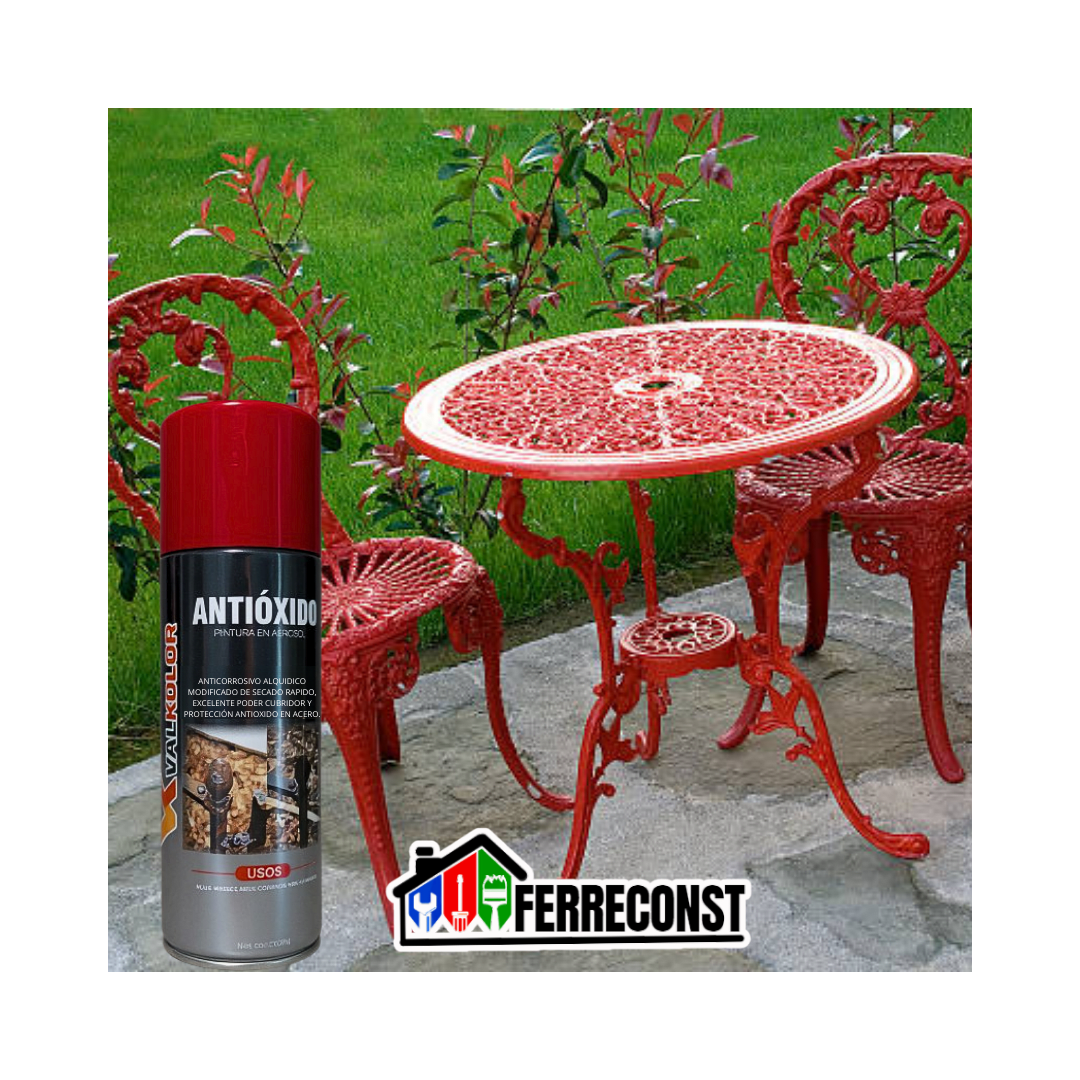 PINTURA ANTIOXIDO ROJO PARA METAL 400ML6