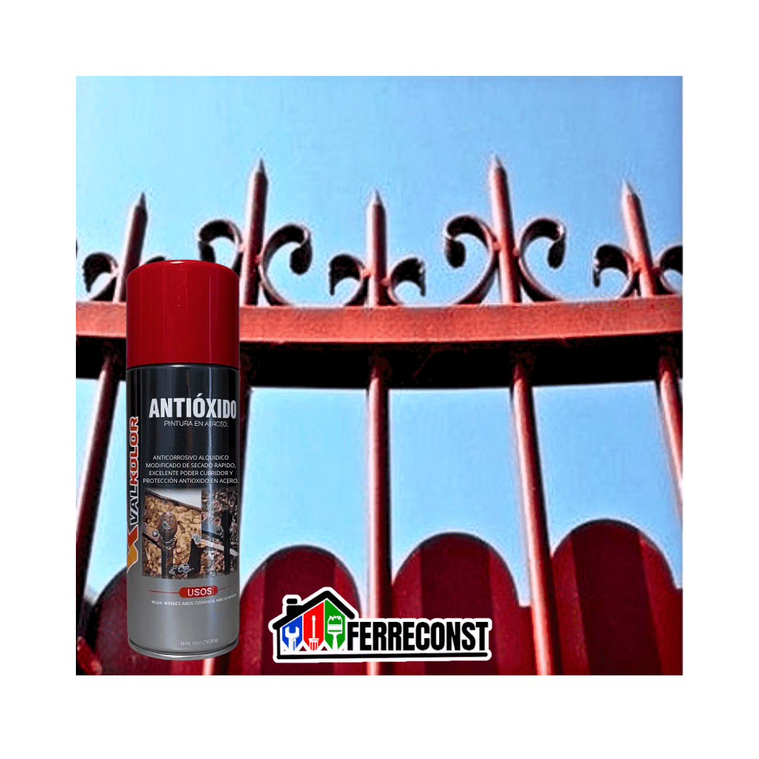 PINTURA ANTIOXIDO ROJO PARA METAL 400ML7