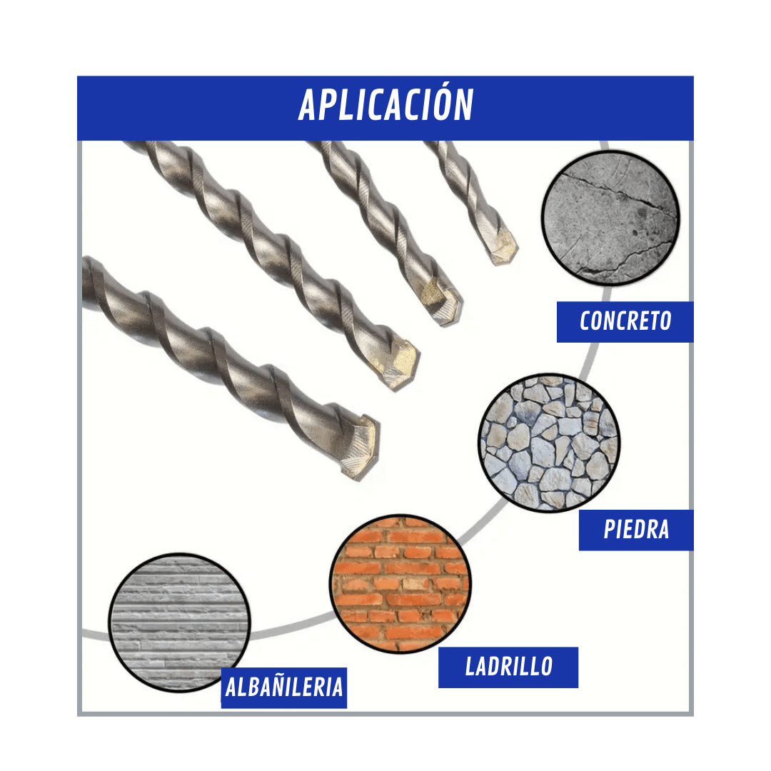 BROCA PARA CONCRETO, BLOQUE, LADRILLO, PIEDRA DE 8X120MM3