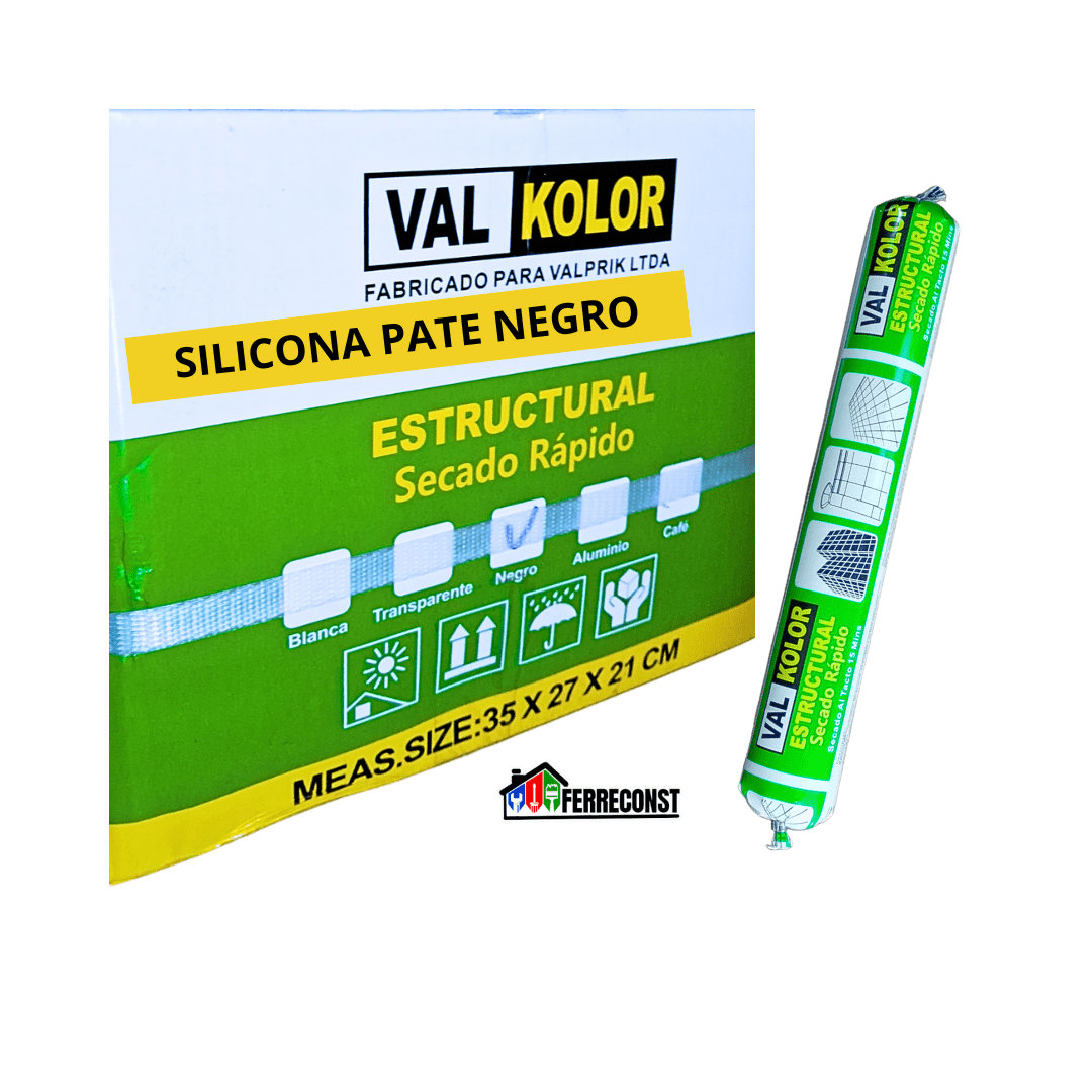 SELLADOR SILICONA ESTRCTURAL NEGRO PATE DE 600ML2