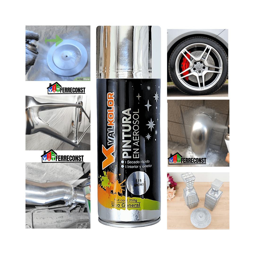PINTURA METALIZADA CROMADO USO GENERAL 400ML VALKOLOR2
