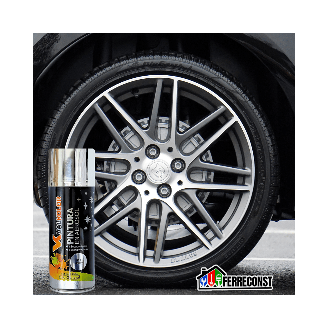 PINTURA METALIZADA CROMADO USO GENERAL 400ML VALKOLOR3