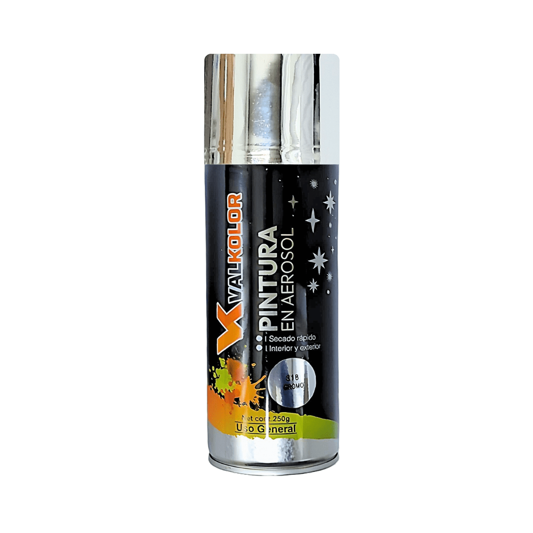 PINTURA METALIZADA CROMADO USO GENERAL 400ML VALKOLOR 0