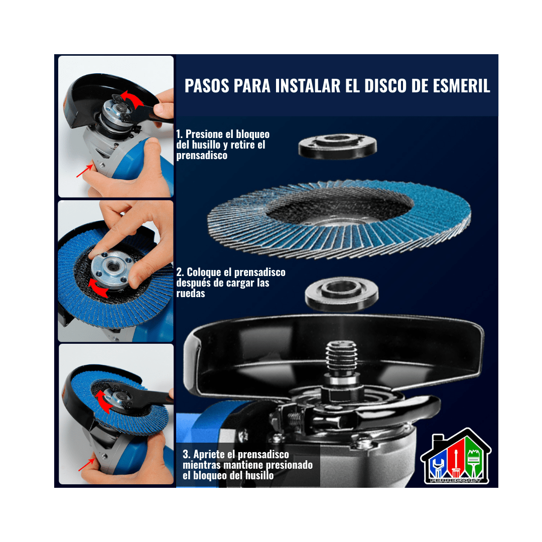 DISCO FLAP DE ZIRCONIO GRANO 40 PARA METAL 4 1/2