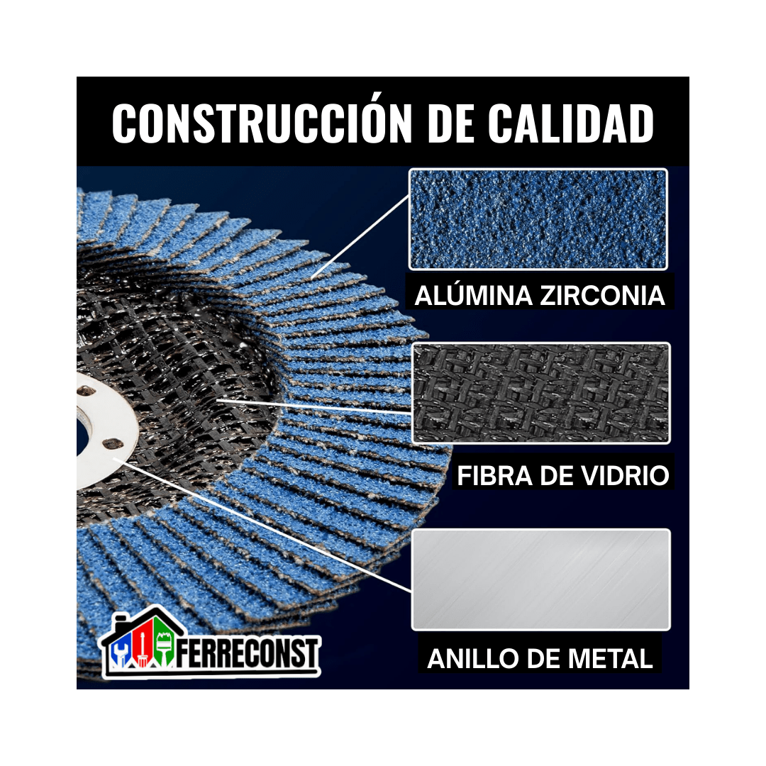 DISCO FLAP DE ZIRCONIO 4 1/2