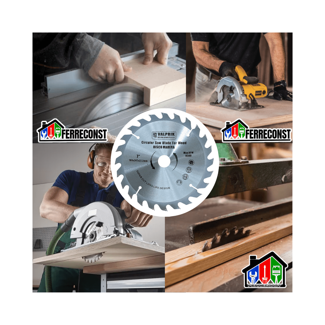 DISCO DE SIERRA CIRCULAR PARA MADERA 7 1/4 180MM 24DT3