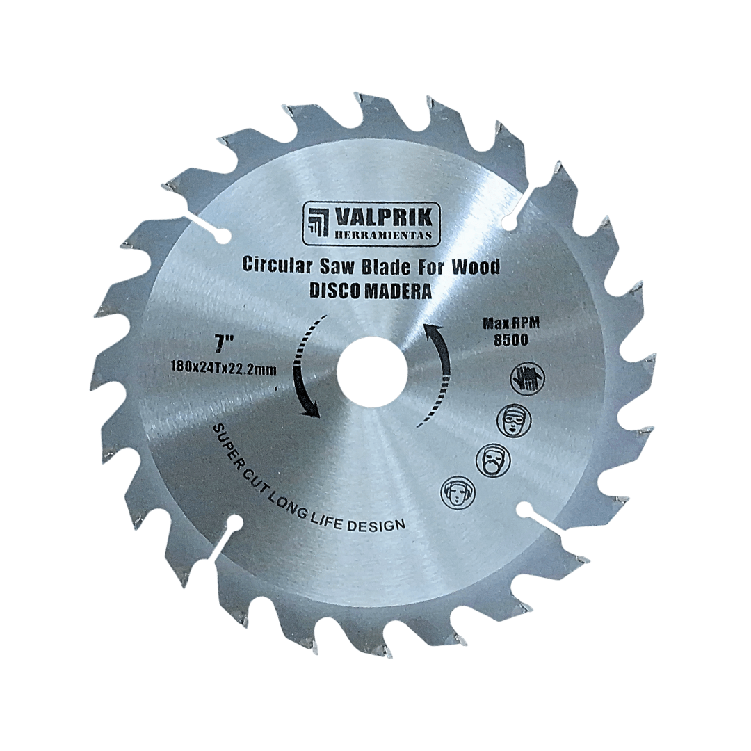 DISCO DE SIERRA CIRCULAR PARA MADERA 7 1/4 180MM 24DT 0