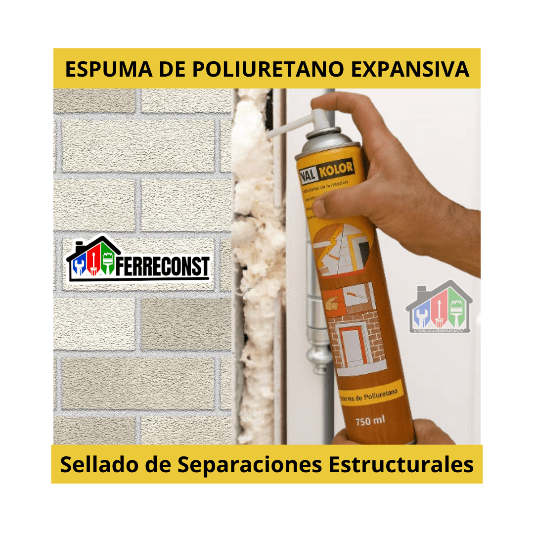 SELLADOR ESPUMA DE POLIURETANO EXPANSIVA 750ML VALKOLOR3