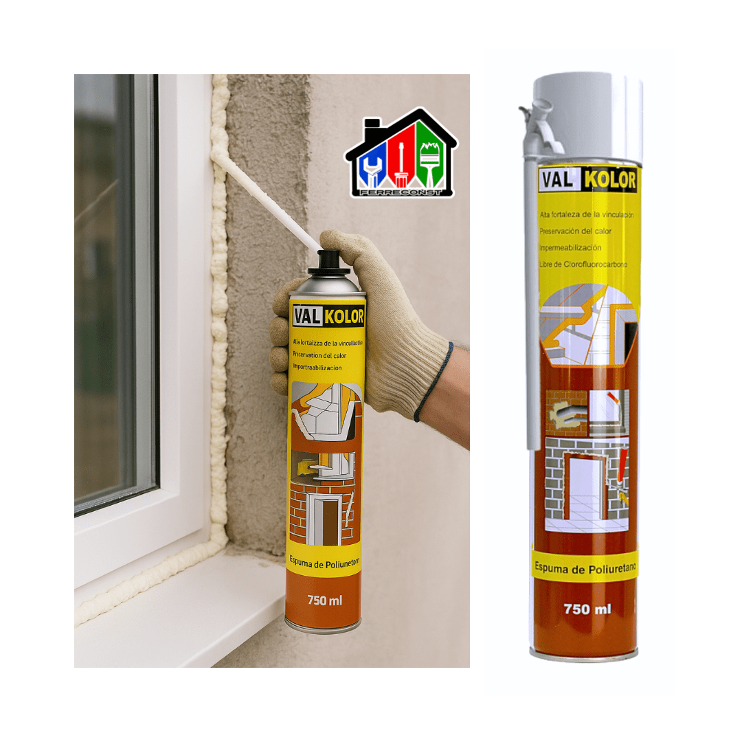 SELLADOR ESPUMA DE POLIURETANO EXPANSIVA 750ML VALKOLOR9