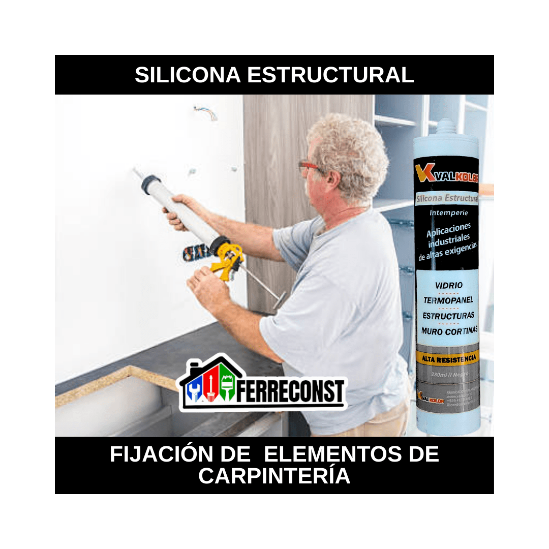 SILICONA ESTRUCTURAL NEGRO 300ML9