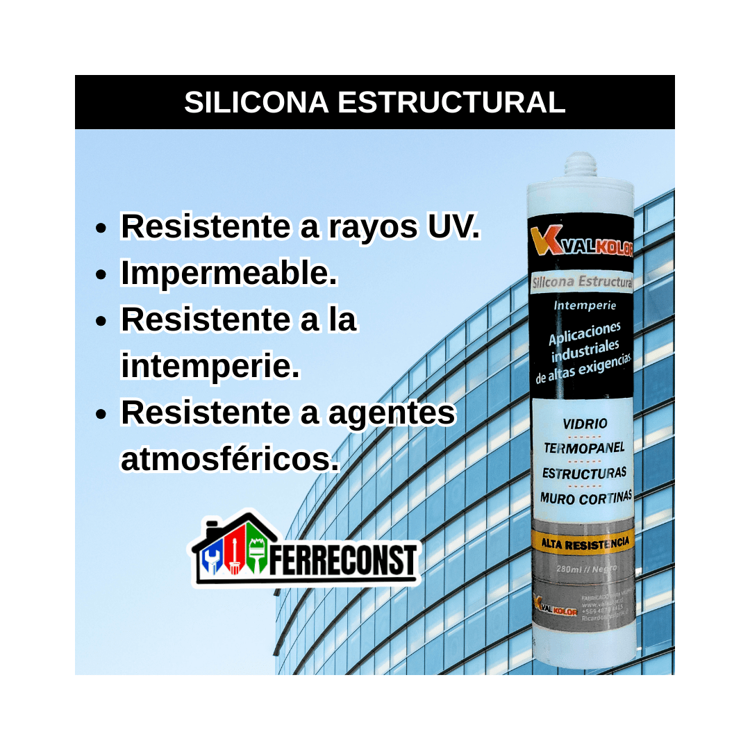 SILICONA ESTRUCTURAL NEGRO 300ML2
