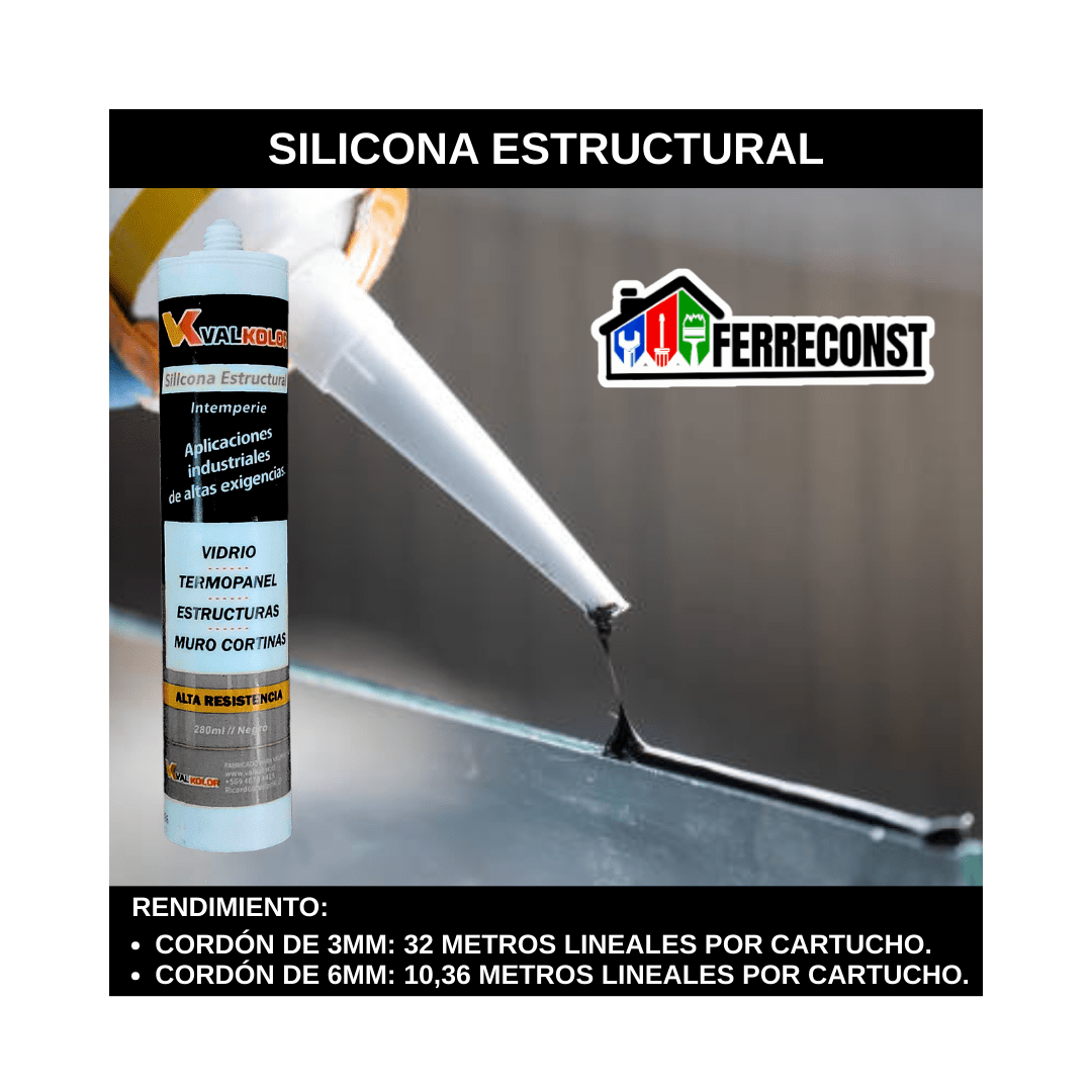 SILICONA ESTRUCTURAL NEGRO 300ML3