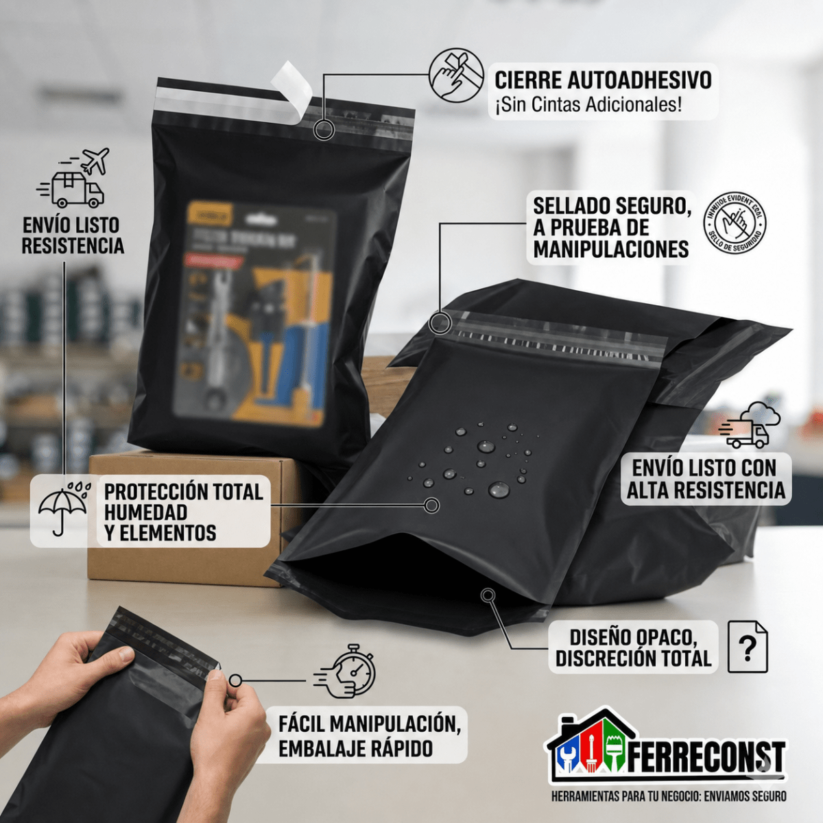 BOLSAS COURIER AUTOADHESIVAS 60X80CM NEGRAS4