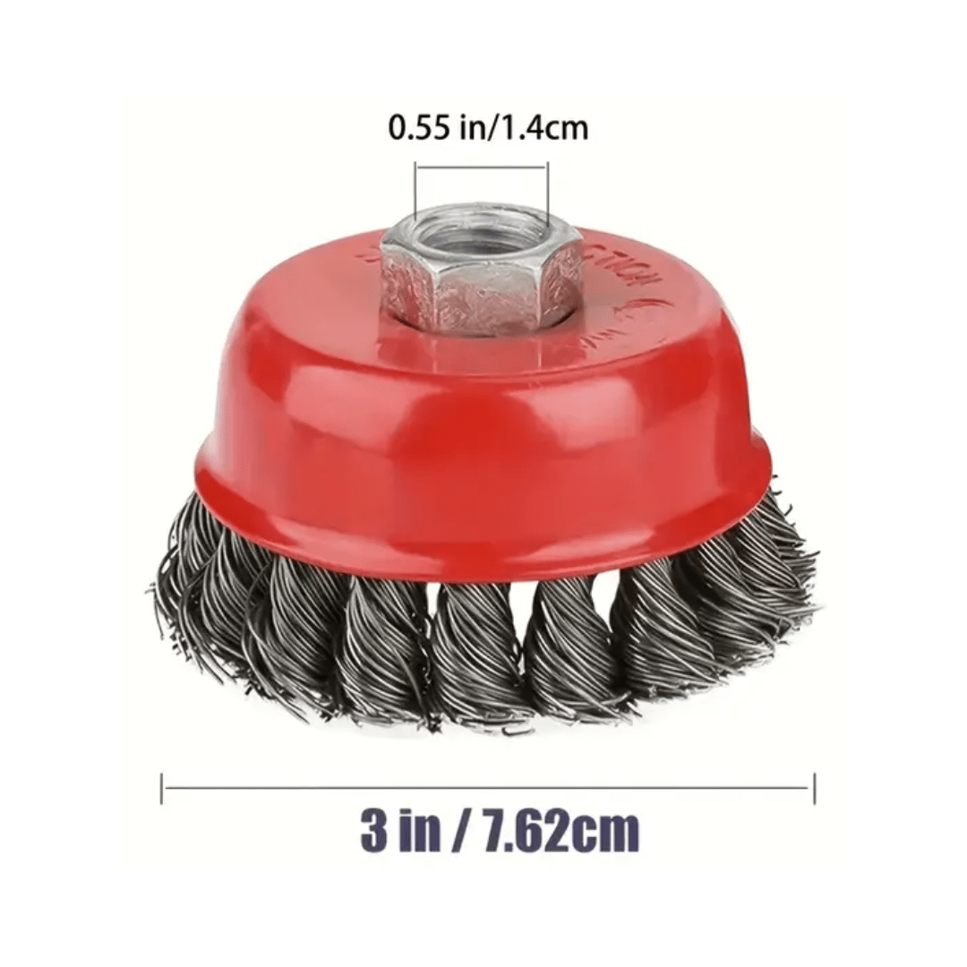 GRATA COPA TRENZADA DE ACERO 3