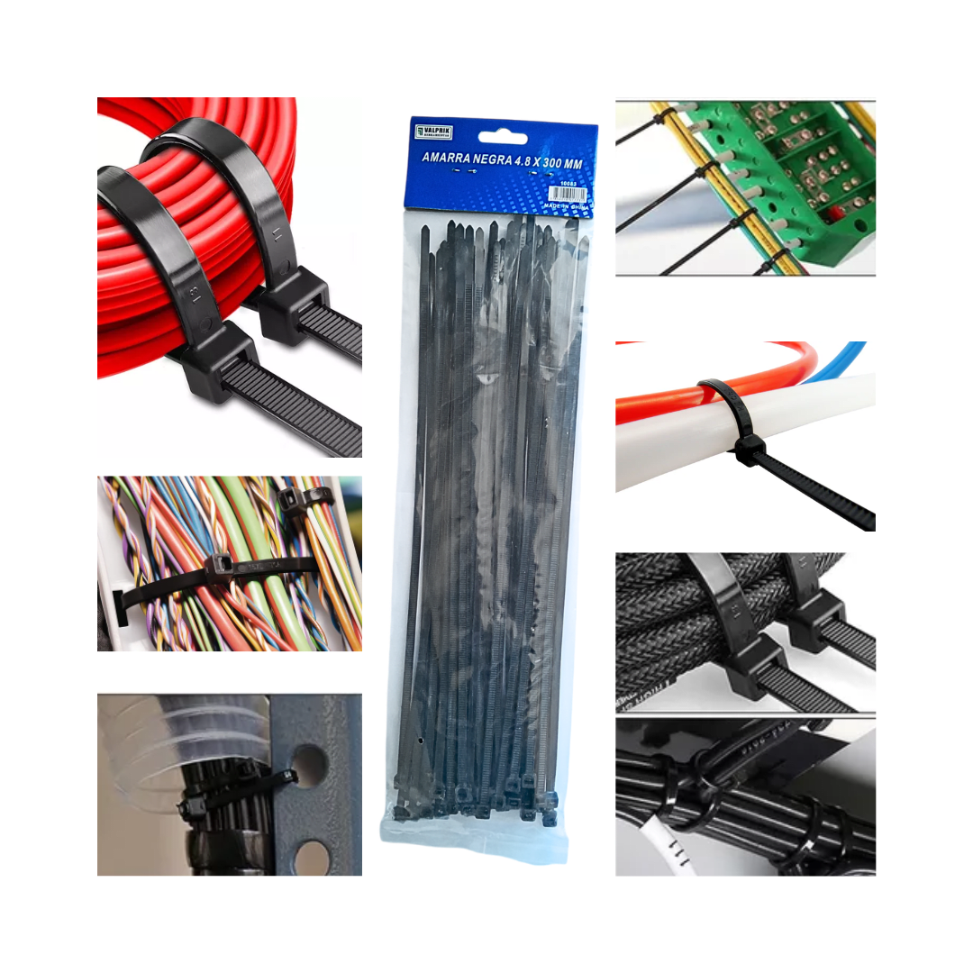 AMARRAS NEGRAS 30CM X 4.8MM BOLSA DE 50 UNIDADES2