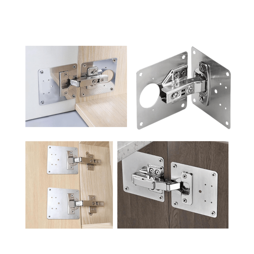 10 PLACA de REPARACIÓN DE BISAGRAS MUEBLE/PUERTAS2