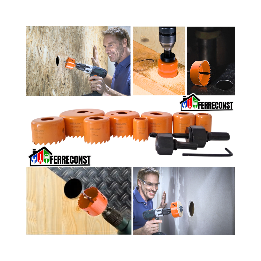 Juego / Set De Sierra Copas 11 Piezas Profesional WELLO2