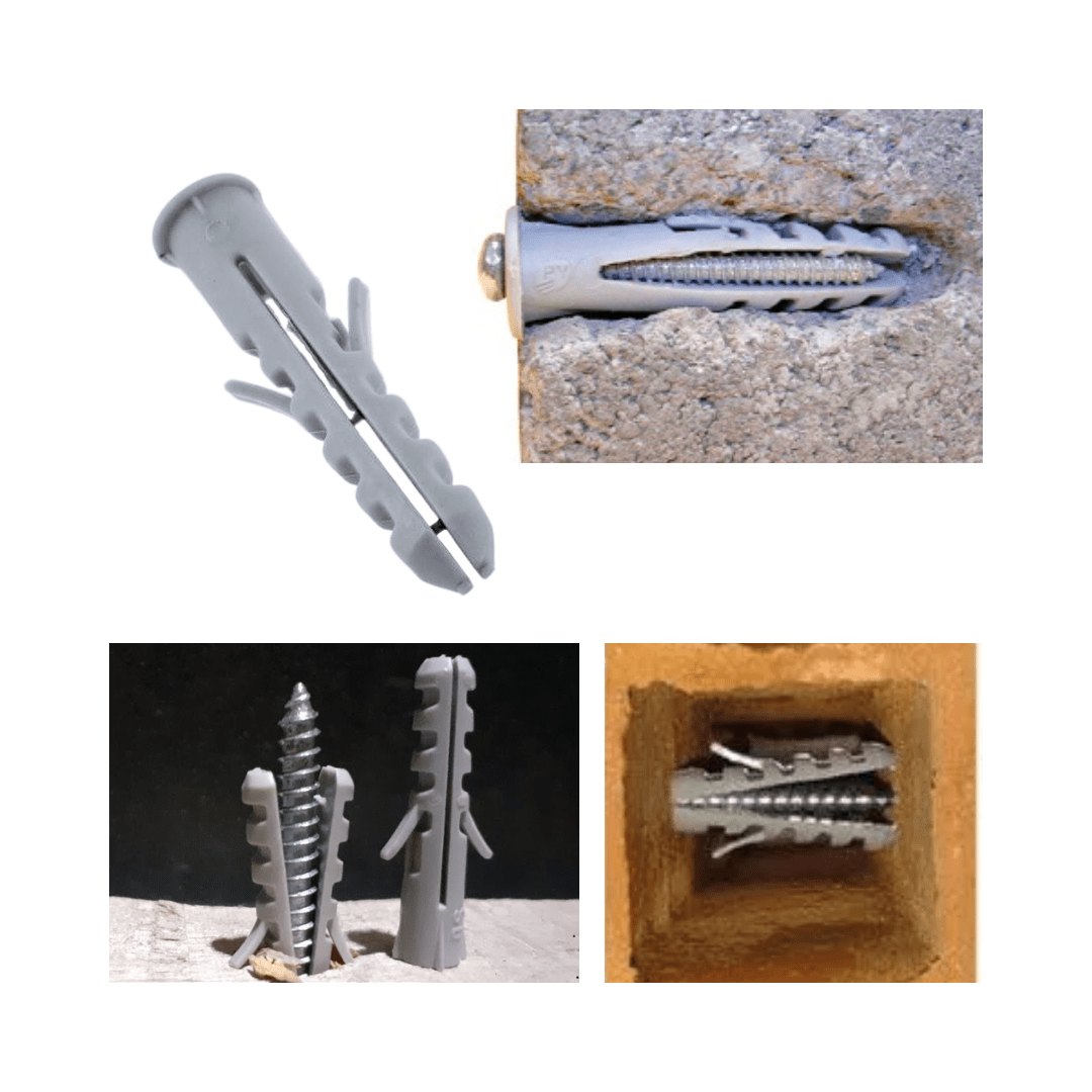 TARUGO PLASTICO PARA CONCRETO 6MM CON TOPE 1000 UNIDADES3