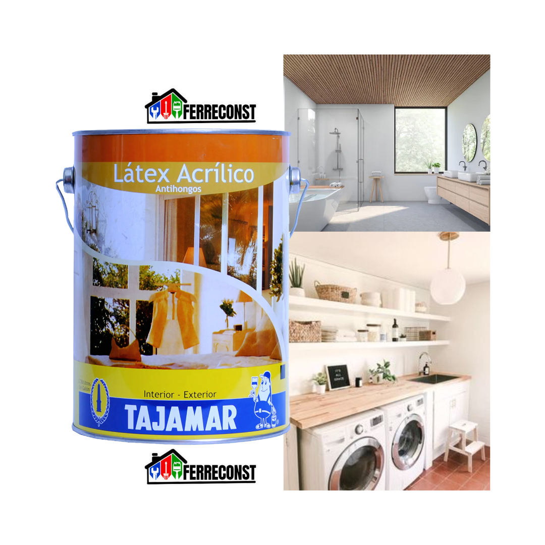 Látex Acrílico Antihongos Blanco 1/4 Galón2