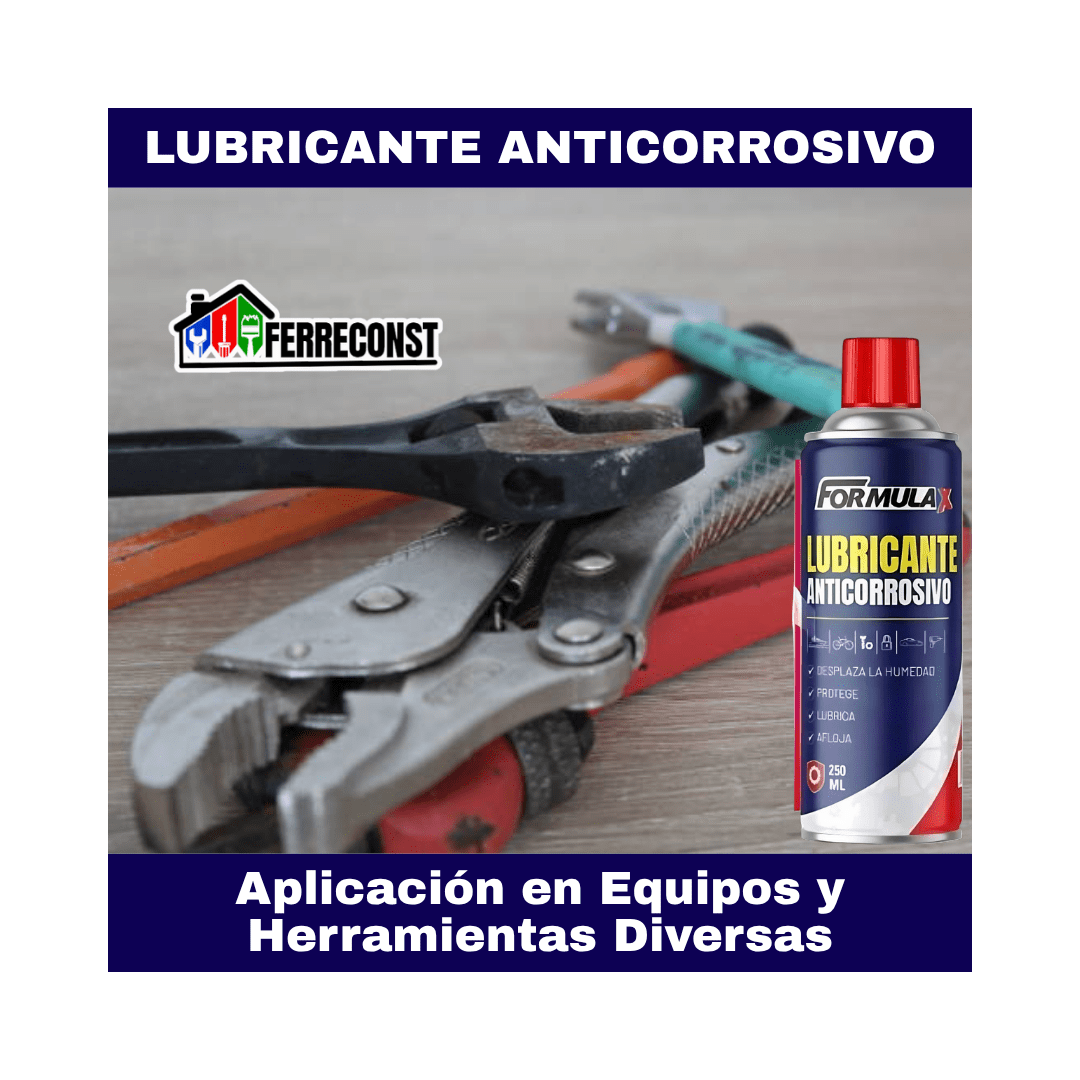 LUBRICANTE ANTICORROSIVO SPRAY TIPO W40 DE 250ML FORMULA X5