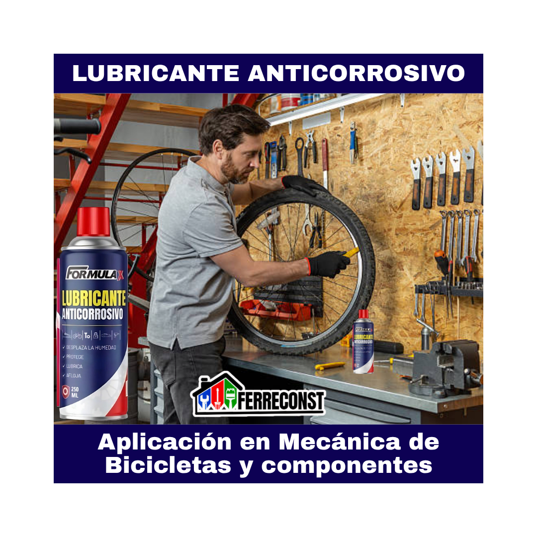 LUBRICANTE ANTICORROSIVO SPRAY TIPO W40 DE 250ML FORMULA X6