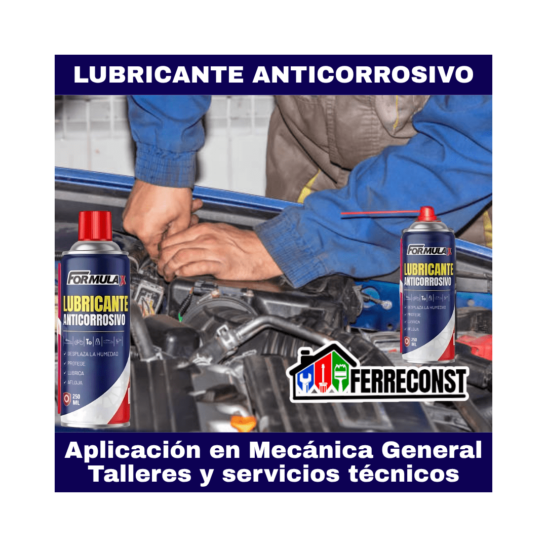 LUBRICANTE ANTICORROSIVO SPRAY TIPO W40 DE 250ML FORMULA X7