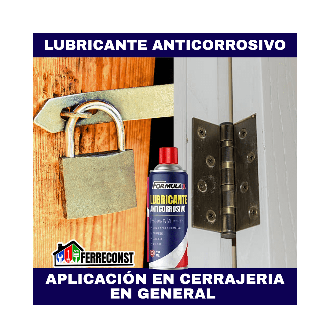 LUBRICANTE ANTICORROSIVO SPRAY TIPO W40 DE 250ML FORMULA X8