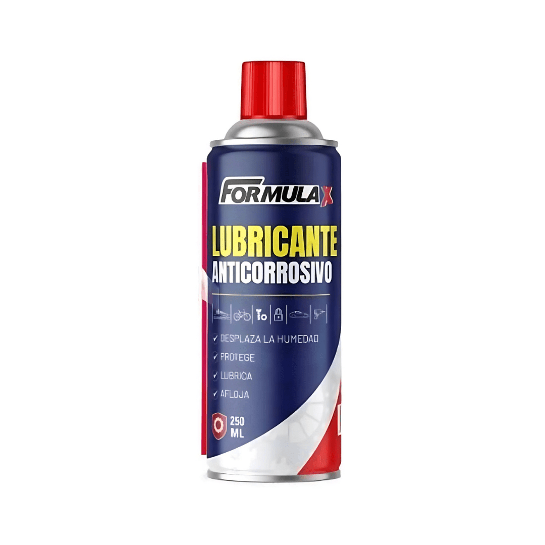 LUBRICANTE ANTICORROSIVO SPRAY TIPO W40 DE 250ML FORMULA X 0