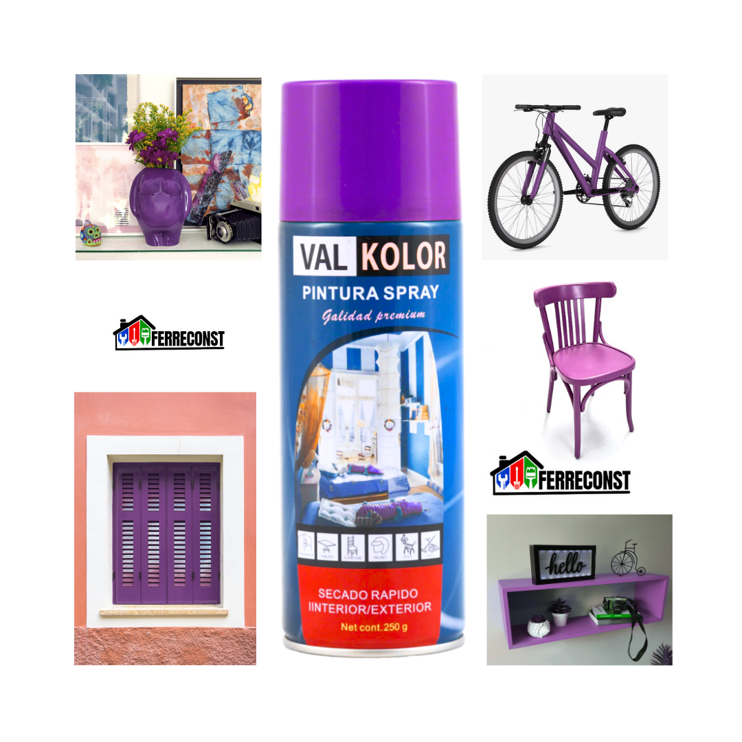 PINTURA SPRAY MORADO DE USO GENERAL 400ML2